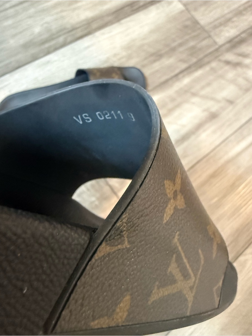 Louis Vuitton Brown & Black Monogram Slide Sandals - Picture 5 of 5
